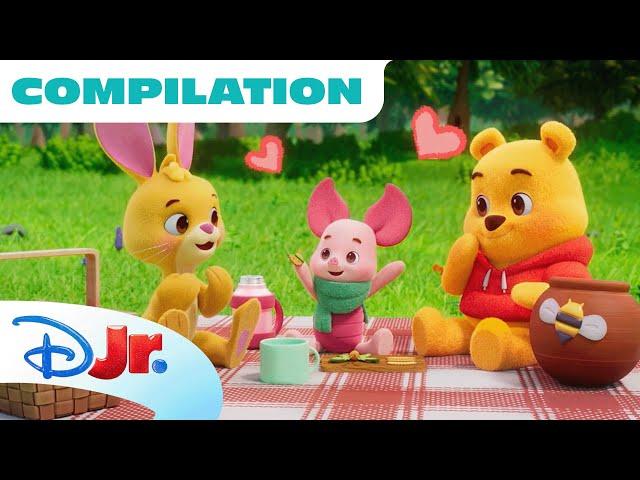 Winnie the Pooh's Hundred Acre Wood Picnic​! | Compilation | Winnie the Pooh | @disneyjr