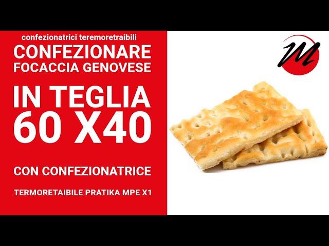 CONFEZIONARE FOCACCIA GENOVESE IN TEGLIA  60 X 40 E 30 X 40