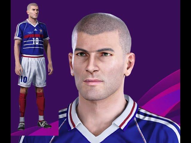Zidane PES 2021 and PES 2020 [PS4] face