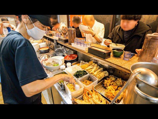 Un restaurante de soba de estación lo sirve en sólo 35 segundos