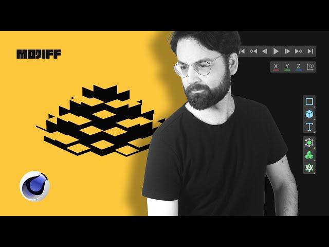 Mograph Cloner grid fields effect | Tutorial | Cinema 4D