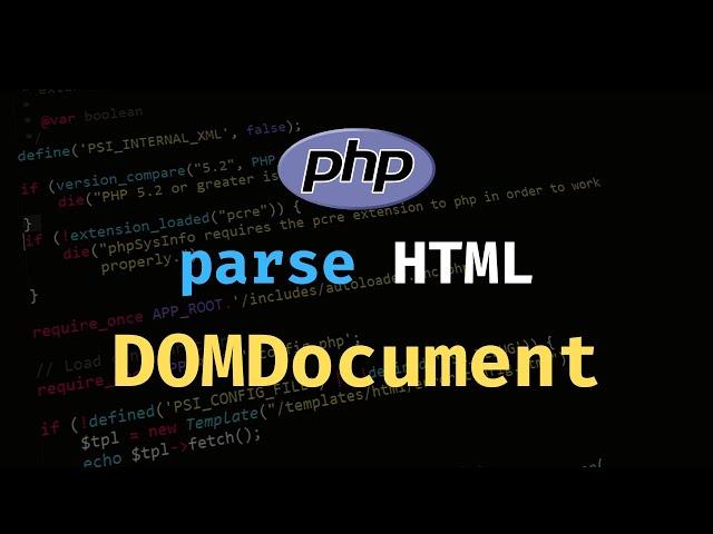 PHP Web Scraping & HTML Parsing using DOMDocument Class