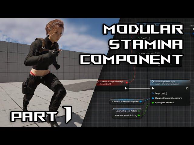 How to make a MODULAR STAMINA SYSTEM in Unreal Engine 5 | Part 1