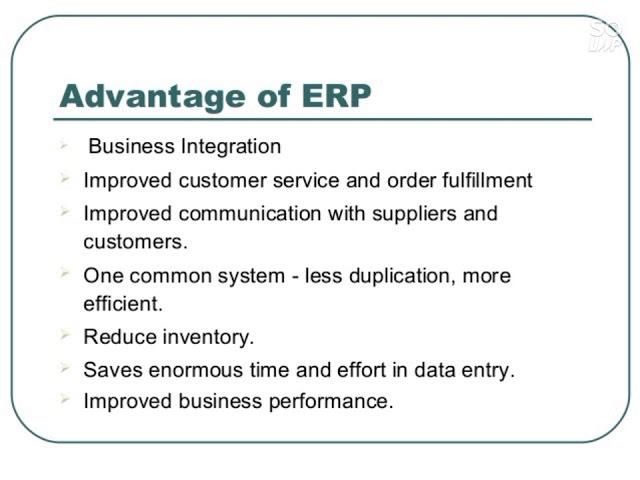 Advantages and disadvantages of Enterprise Resource Planning, Customer relationship management