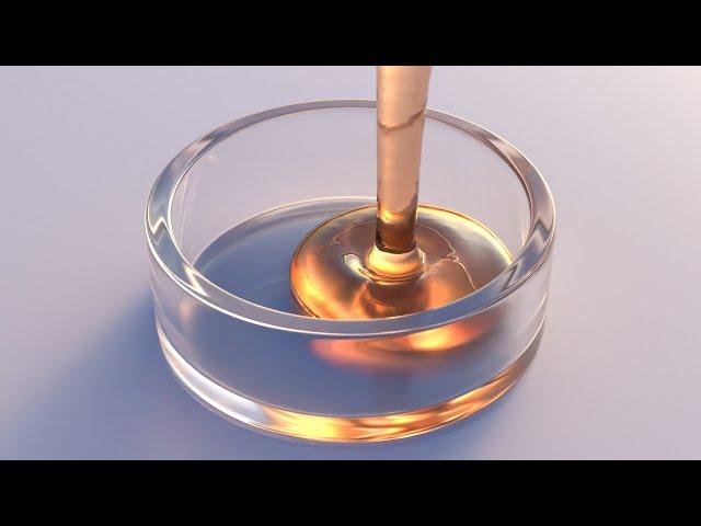 Honey Simulation in Blender. FLIP Fluids addon