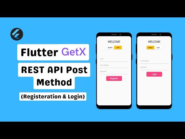 Flutter Getx Rest API Tutorial - Registration & Login | Post Method