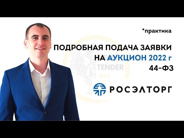 Подать заявку на электронный аукцион 44 ФЗ на РОСЭЛТОРГ ЕЭТП. ГОСЗАКУПКИ . Практика 2022 г