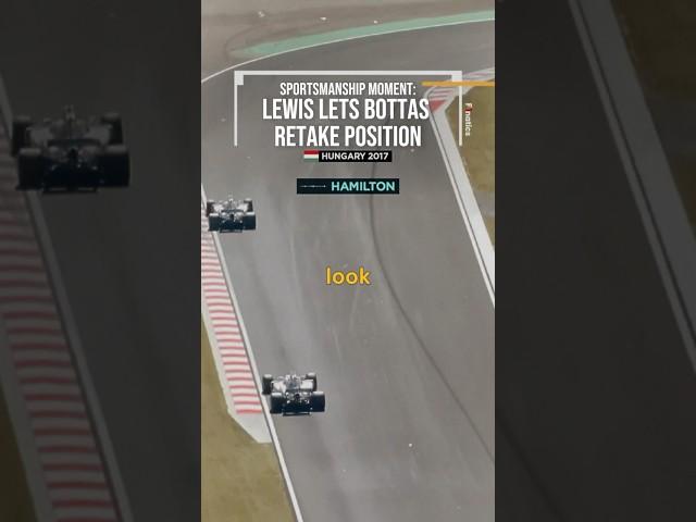 Lewis Hamilton lets Valtteri Bottas retake position