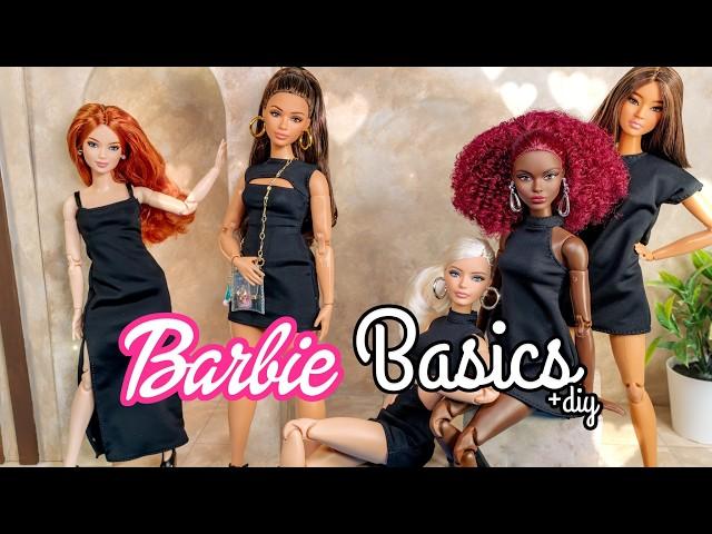 Barbie Basics : Made to Move with Removable Heads |  All 5 Dolls | DIY Purse & Quick Backdrop