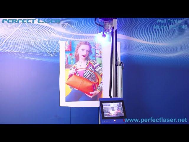 LCD Touch Screen UV Wall Printer Wall Painting Spray Machine on sale for White Wallpaper