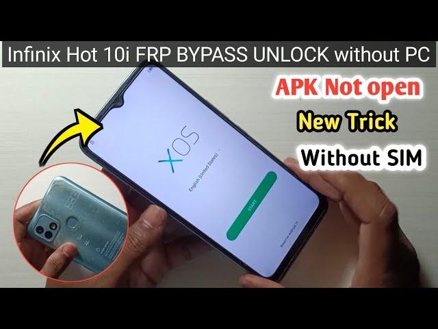 Infinix Hot 10i Frp Bypass (X658B/X658E) Reset Google Account Lock Android 11 | Without PC