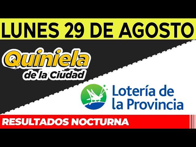 Resultados Quinielas Nocturnas de la Ciudad y Buenos Aires, Lunes 29 de Agosto