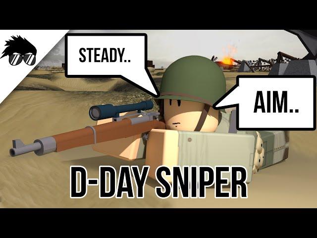 Winning D Day Only with a Sniper! - Roblox