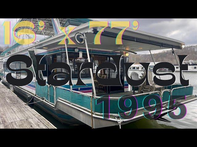 1995 Stardust 16’ x 77’ Widebody Houseboats For Sale by HouseboatsBuyTerry.com