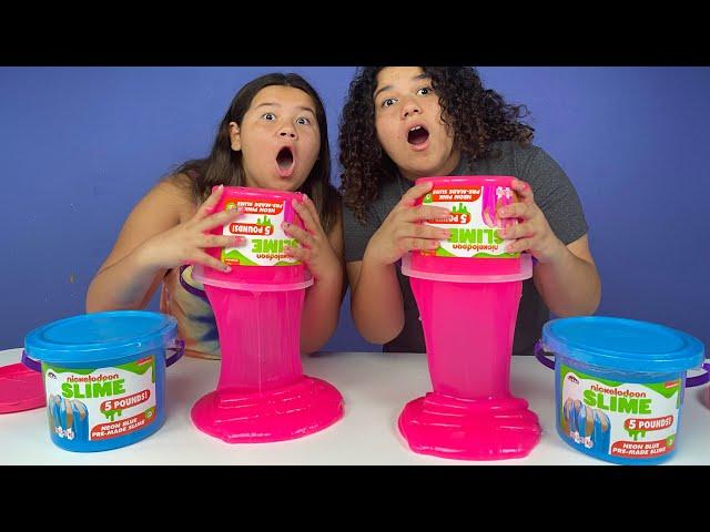 FIX THIS 5 POUND BUCKET OF STORE BOUGHT SLIME CHALLENGE!!