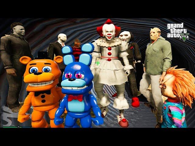 CHILDREN OF ANIMATRONICS FIND CLOU Pennywise IT'S ADVENTURE OF ANIMATRONICS 5 nights FREDDY FNAF