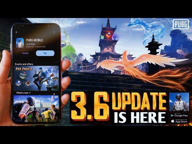  HOW TO UPDATE 3.6 VERSION IN PUBG MOBILE | PUBGM 3.5 UPDATE OPTION NOT SHOWING |3.6 UPDATE IS HERE