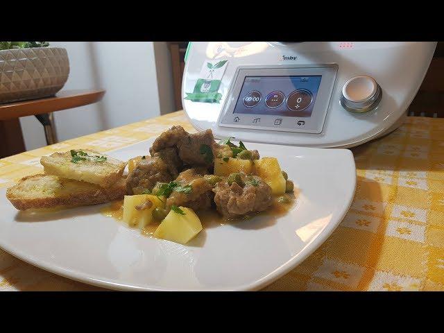 Spezzatino di carne con patate e piselli per bimby TM6 TM5 TM31