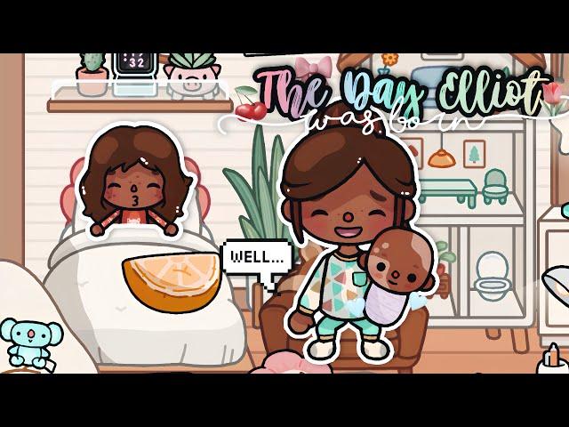 The day Elliot was Born 🩵 !! *with voice ️* Toca Boca Life Wolrd 