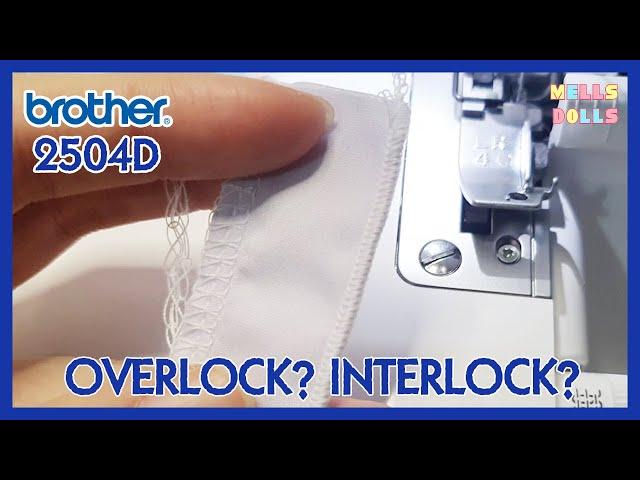 Threading overlock / Interlock  Brother Overlocker machine 2504D