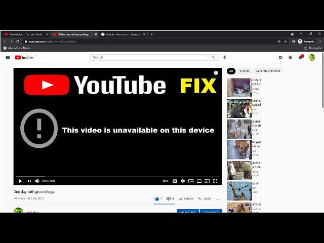 How to fix YouTube error “This video is unavailable on this device”?