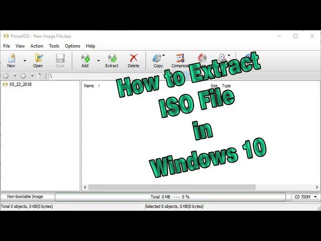 How to Extract ISO Image Files to PC using PowerISO Tutorials for Beginners