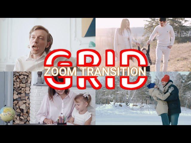 Grid Zoom Transition in Filmora