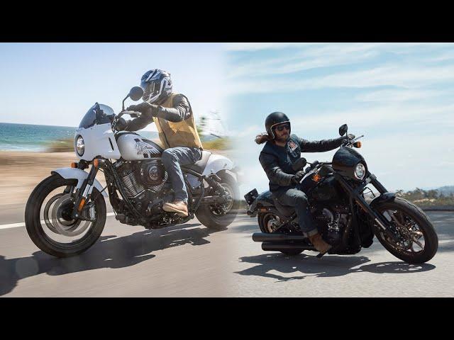 Harley Davidson Low Rider S vs  Indian Sport Chief, The Ultimate Showdown of West Coast Style