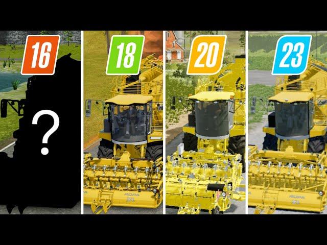 Fs16? Vs Fs18 Vs Fs20 Vs Fs23 | Sugarbeet Harvester Use | Timelapse