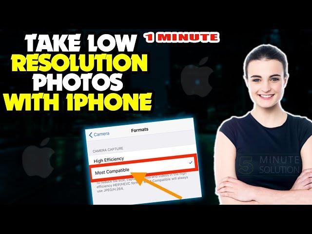 How to take low resolution photos with iphone | Reduce Photo Size 2024