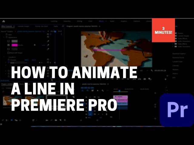 How to Draw and Animate a Line - Premiere Pro CC