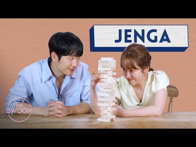 Han Ji-min and Jung Hae-in play Jenga [ENG SUB]