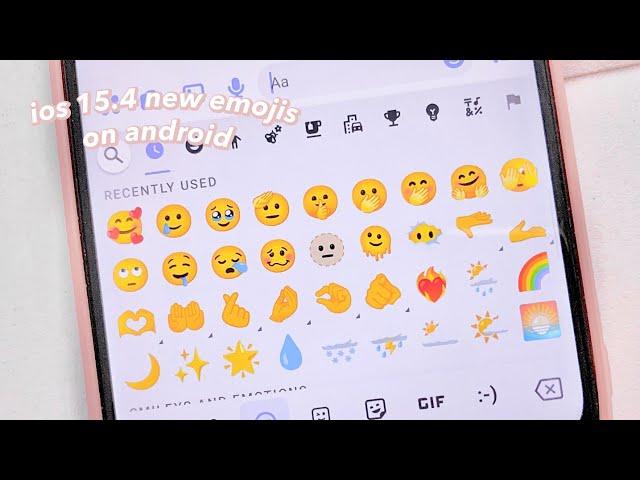 how to get ios 15 new aesthetic emojis (Gboard)