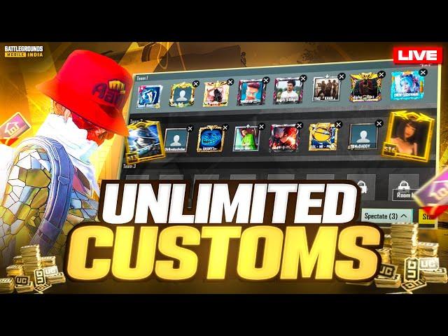 BGMI LIVE CUSTOM ROOM || Custom Rooms || PUBG LIVE CUSTOM ROOMS #bgmilive #bgmicustomroom #custom