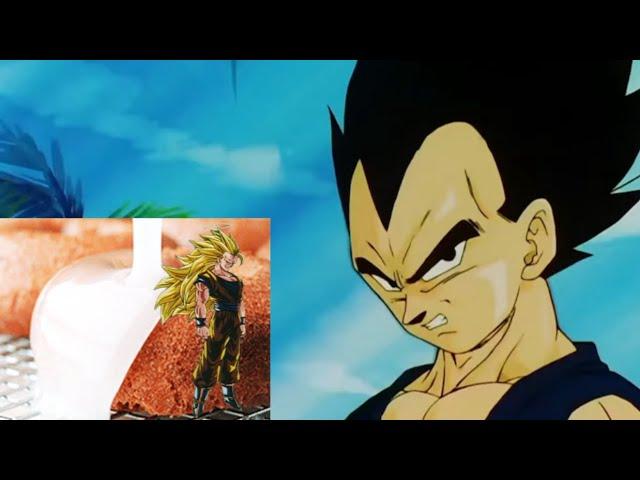 Vegeta glazing Goku for 3 minutes and 57 seconds