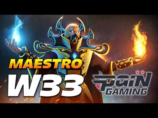 w33 Maestro Invoker | Dota 2 Pro Gameplay