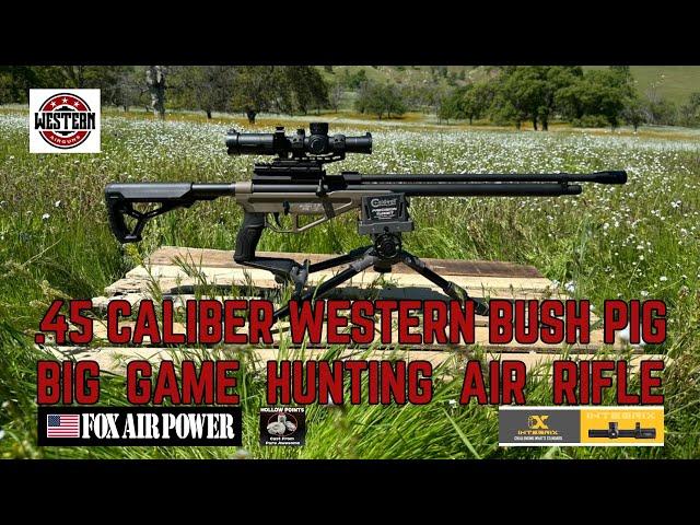 WESTERN AIRGUNS 45 BUSH PIG BIG GAME HUNTING AIR RIFLE OUTDOOR TARGET SHOOTING DAY @ FOX AIR POWER