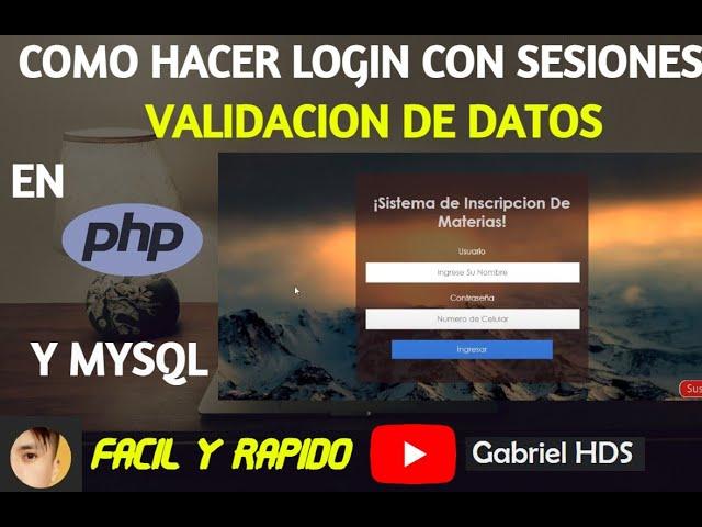 How to Make a Login System With PHP, MYSQL and CSS (Data Validation) XAMPP (2022)