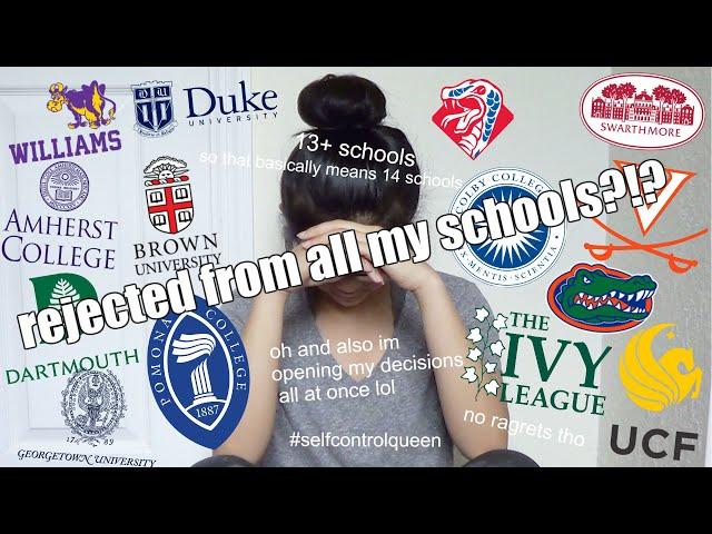 opened my decisions ALL at once | COLLEGE DECISION REACTION 2019 (brown dartmouth duke georgetown..)