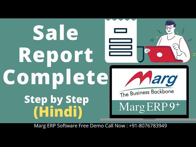 Marg Erp Sale Report Complete Step by Step in Hindi | Marg Free Demo Call Now @ 8076783949