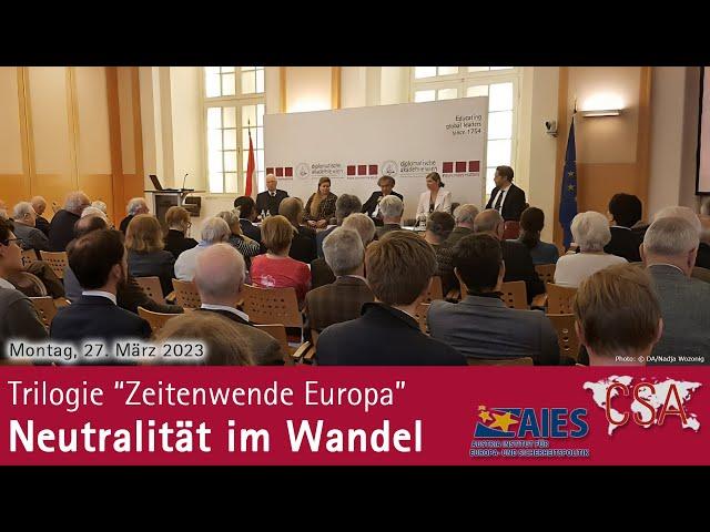 Neutralität im Wandel (Teil 1 der Trilogie "Zeitenwende Europa")