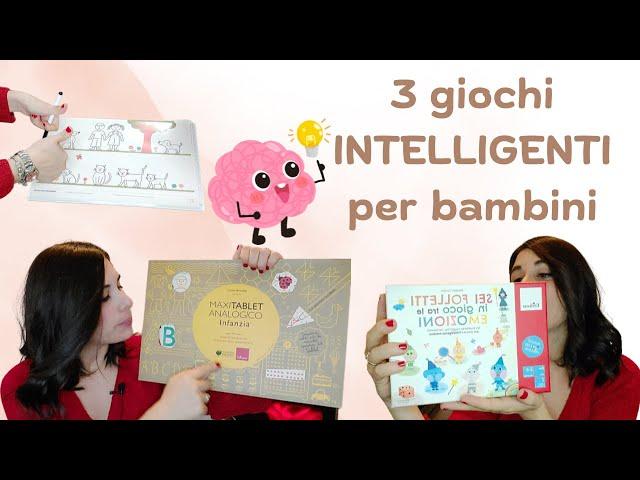 Non li conosci! 3 giochi INTELLIGENTI per bambini dai 4-5-6-7-8 anni. Consigli psicologa mamma.