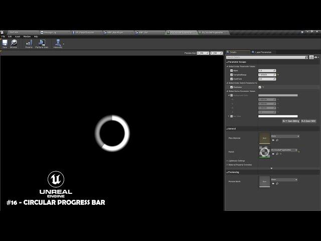 Unreal Engine #16 - UI/User Widget Circular Progress Bar