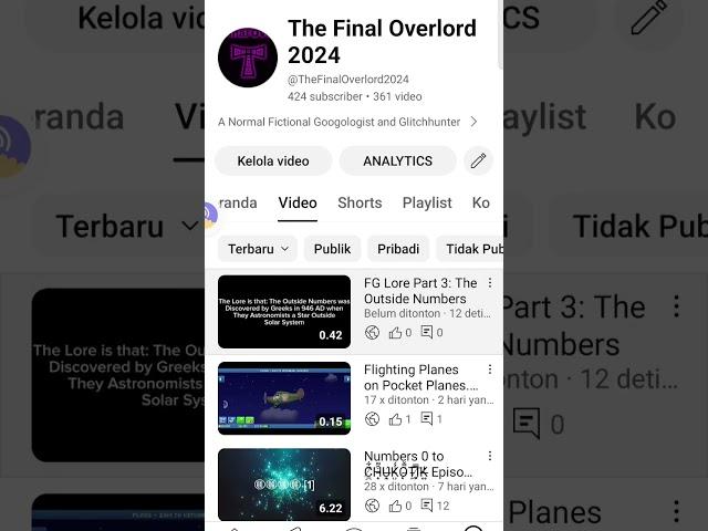 Why Can't I Click to My Newest Video?! #glitches #shorts