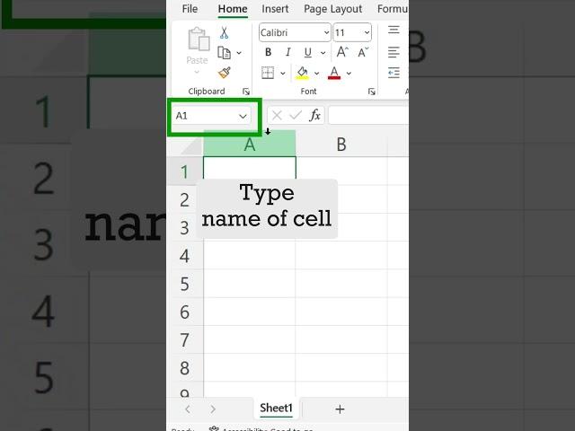 Excel 2021 - Fastest Way to Go to Cells | #Shorts #excel #office