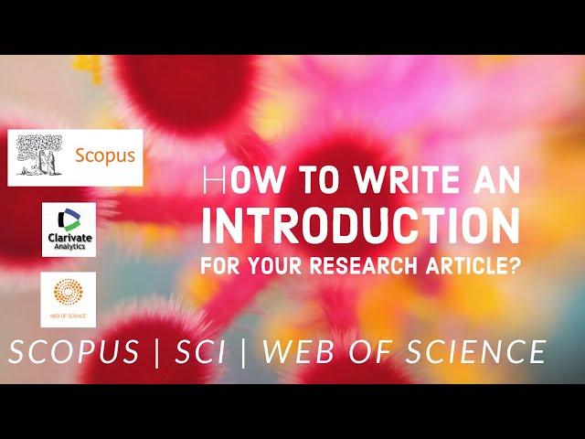 How to write an Introduction for research article?