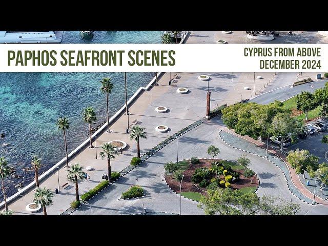 Paphos Sea Front Scenes in 4K! - Cyprus 2024