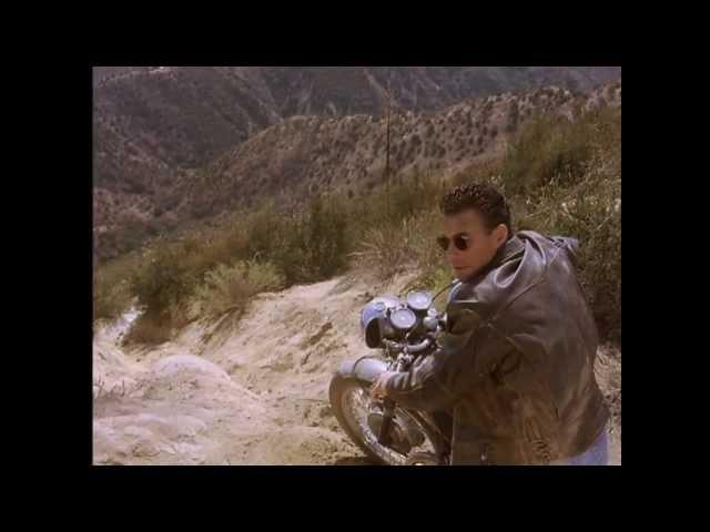 Van Damme - Motorcycle police chase (HD) - Movie: Nowhere to Run