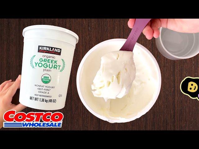 Kirkland Organic Greek Yogurt Plain Nonfat - Costco Product Review