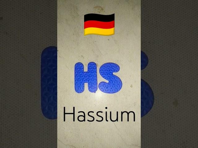 Science Periodic Table Part 108 (Hassium)